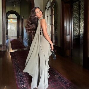 BEC & BRIDGE GABRIEL FRILL MAXI DRESS